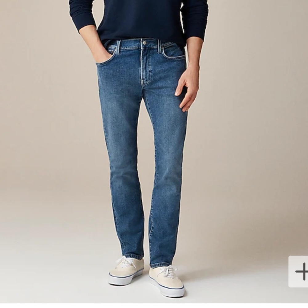 J Crew Straight Leg in Medium Wash Jeans